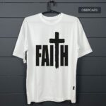 футболка біла оверсайз з написом faith