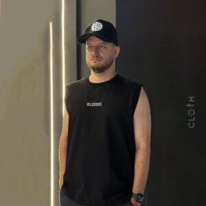 майка чорна blessed