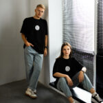 чорна футболка 2-х нитка з принтом Jesus