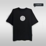 чорна футболка 2-х нитка з принтом Jesus