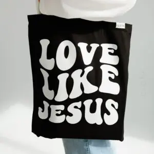 Еко сумка шопер з принтом Love Like Jesus