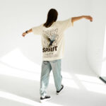 Беж футболка 2-х нитка з принтом Holy Spirit