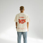 футболка бежева з принтом Amen