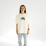 футболка бежева з принтом yeshua