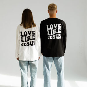 Лонгслів з принтом Love Like Jesus