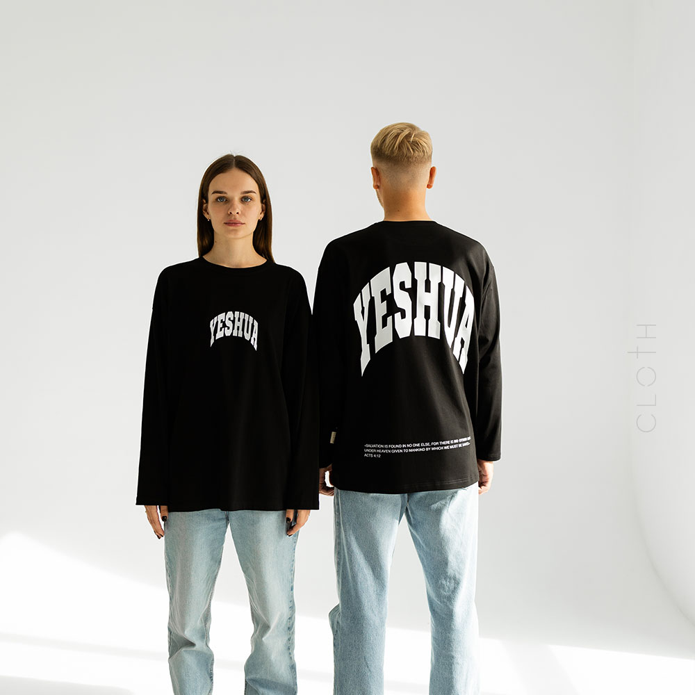 Лонгслів з принтом Yeshua