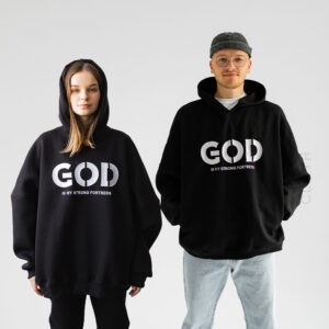 Худі з вишивкою GOD (unisex) тринитка утеплена
