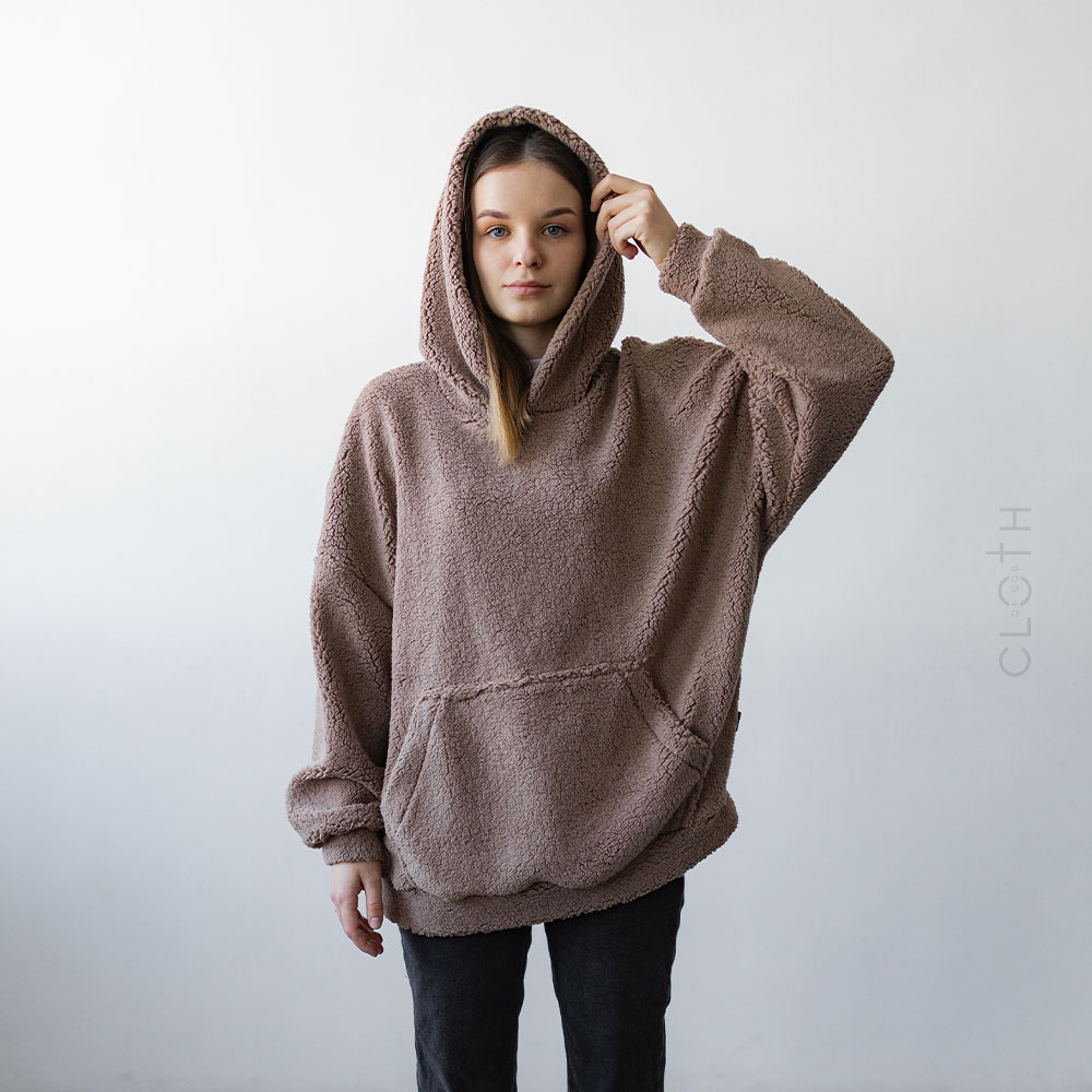 теді худі оверсайз з вишивкою God is my fortress