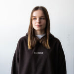 шоколадний Костюм полар фліс Blessed