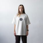 футболка беж з написов Jesus