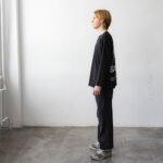 лонгслів чорний з принтом Holy Spirit