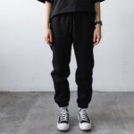 Спортивні штани осінь зима на флісі чорні (Джогери)