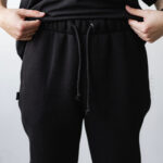 Спортивні штани осінь зима на флісі чорні (Джогери)