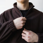 шоколадна зіп кофта полар фліс