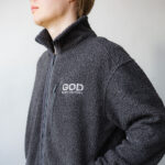 Зіп кофта хутро тедді GOD is my victory (unisex)