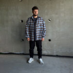 сорочка в клітинку чоловіча | жіноча (unisex) коричневий колір