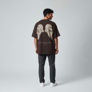 футболка псалом 91 коричневий колір