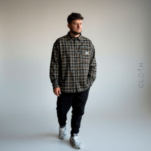 рубашка в клітинку коричнево-сорна cloth of God