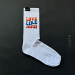 Шкарпетки білі Love Like Jesus