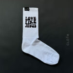 Шкарпетки білі Love Like Jesus