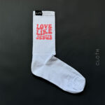 Шкарпетки білі Love Like Jesus