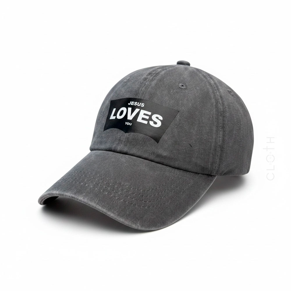 кепка сіра Jesus loves you